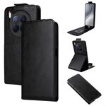 Custodia in pelle con chiusura magnetica verticale per Tecno Camon 40 Premier con fibbia (nera)