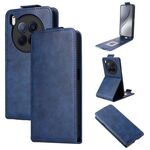 Custodia in pelle con chiusura magnetica verticale per Tecno Camon 40 Premier con fibbia (blu)