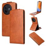 Custodia in pelle con chiusura magnetica verticale per vivo Y39 5G / Y300i con fibbia (marrone)