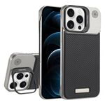Custodia per telefono MagSafe in PC con supporto in fibra di carbonio senza cornice per iPhone 12 Pro Max (nero)