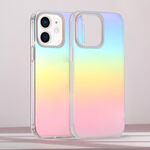 Custodia per telefono con sfumatura placcata colorata e satinata per iPhone 12 (placcatura colorata)
