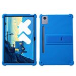 Custodia protettiva antiurto in silicone per tablet Lenovo Idea Tab Pro con supporto (blu)