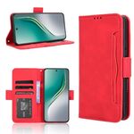 Custodia in pelle con texture di vitello effetto pelle di vitello per Tecno Camon 40 Premier 5G (rossa)