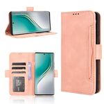 Custodia in pelle con texture in vitello effetto pelle di vitello per Tecno Camon 40 Pro 4G / 5G (rosa)