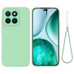 Custodia antiurto in silicone liquido color puro per Honor X8c 4G (verde)
