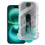 Pellicola in vetro temperato Privacy Armor di facile installazione per iPhone 16 Plus, 28 gradi