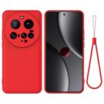 Custodia per telefono Xiaomi 15 Ultra Solid Color in silicone liquido anti-goccia a copertura totale (rosso)
