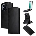 Custodia in pelle con chiusura magnetica verticale per Honor 400 (nera)