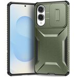 Custodia per telefono con schermo scorrevole Camshield per Samsung Galaxy S25 Edge 5G (verde alpino)
