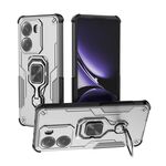 Custodia per telefono ibrida in TPU con supporto in metallo per Redmi Turbo 4 (grigio)