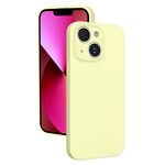 Custodia per telefono in silicone liquido con foro sottile per iPhone 13 (giallo)