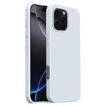 Custodia per telefono Burom Cloud Sensing in silicone liquido ultrasottile a copertura totale per iPhone 16 Pro Max (blu ghiacciaio)