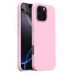 Custodia per iPhone 16 Pro Burom Cloud Sensing in silicone liquido ultrasottile con copertura totale (pesca)