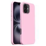 Custodia per iPhone 16 Plus Burom Cloud Sensing in silicone liquido ultrasottile con copertura totale (pesca)