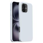 Custodia per iPhone 16 Burom Cloud Sensing in silicone liquido ultrasottile con copertura totale (blu ghiacciaio)