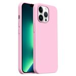 Custodia per iPhone 13 Pro Max Burom Cloud Sensing in silicone liquido ultrasottile con copertura totale (pesca)