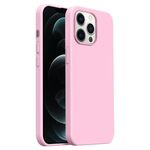 Custodia per iPhone 12 Pro Burom Cloud Sensing in silicone liquido ultrasottile con copertura totale (pesca)