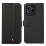 Custodia per telefono in pelle con trama delicata e RFID ABEEL per Honor 400 Lite (nera)