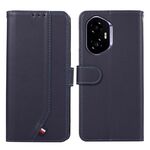 Custodia per telefono in pelle con trama delicata e RFID ABEEL per Honor 400 (blu)