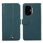 Custodia per telefono in pelle con trama delicata e RFID ABEEL per Honor 400 (verde)