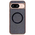 Custodia per telefono MagSafe con rivestimento galvanico in PC glitterato per Google Pixel 8 (nera)