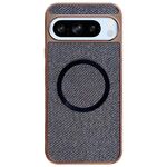 Custodia per telefono MagSafe con rivestimento galvanico in PC glitterato per Google Pixel 8 Pro (nero)