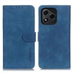 Custodia a libro in pelle con texture retrò KHAZNEH per Honor 400 Lite (blu)