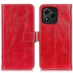 Custodia a libro in pelle con texture Crazy Horse per Honor 400 Lite (rossa)