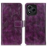 Custodia a libro in pelle con texture Crazy Horse per Honor 400 Lite (viola)
