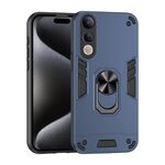 Custodia antiurto in metallo con anello per telefono vivo V50 Lite 5G (blu)