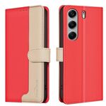 Custodia antifurto RFID in pelle per Tecno Camon 40 (rosso)