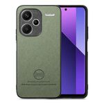 Custodia in similpelle con retro in tessuto twill per Redmi Note 13 Pro+ (verde)