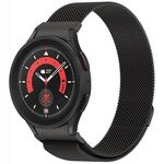 Per Samsung Galaxy Watch5 / 5 Pro Cinturino per orologio in metallo magnetico Milano stile pulsante (nero)