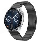 Per Huawei Watch GT3 46mm 22mm cinturino in lega di titanio a forma di I (nero)