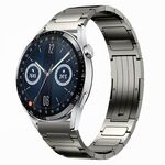 Per Huawei Watch GT3 46mm 22mm cinturino in lega di titanio a forma di I (grigio)