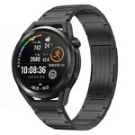 Per Huawei Watch GT Runner 22mm cinturino in lega di titanio a forma di I (nero)