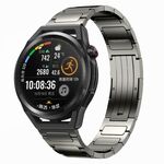 Per Huawei Watch GT Runner 22 mm cinturino in lega di titanio a forma di I (grigio)