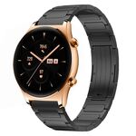 Per Honor Watch GS 3 22mm cinturino in lega di titanio a forma di I (nero)