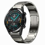 Per Huawei GT2 46mm 22mm cinturino in lega di titanio a forma di I (grigio)