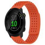 Per cinturino in silicone traspirante con punti 3D Garmin Forerunner 158 fori da 20 mm (arancione)