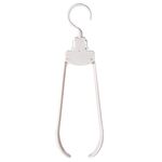 Appendiabiti pieghevole da viaggio in plastica Appendiabiti portatile Spalla larga Stendino senza tracce (Bianco)