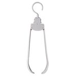 Appendiabiti pieghevole da viaggio in plastica Appendiabiti portatile Spalla larga Stendino senza tracce (Grigio)
