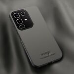 Custodia magnetica in pelle HUIYI per Infinix Note 50 / 50 Pro 4G (grigio)