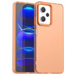Custodia antiurto in TPU ibrida per PC per Redmi Note 12 Pro 5G, colore: arancione