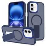 Custodia per iPhone 16 Plus con supporto invisibile e MagSafe (blu)
