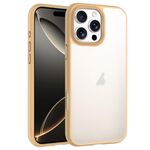 Custodia trasparente antiurto Phantom Frosted Airbag per iPhone 16 Pro Max (gialla)