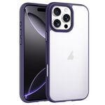 Custodia trasparente antiurto Phantom Frosted Airbag per iPhone 16 Pro Max (viola)