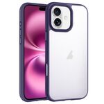 Custodia trasparente antiurto Phantom Frosted Airbag per iPhone 16 Plus (viola)
