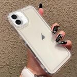 Custodia antiurto in TPU con airbag per iPhone 16 Plus (trasparente)