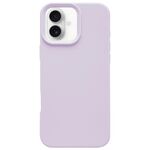 Custodia per iPhone 16 Plus in silicone liquido imitazione Dopamine (viola fagiolo)